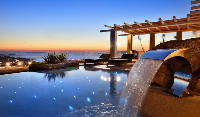 Greece Mykonos Luxury Seaview Villa Vacation rentals with private pool