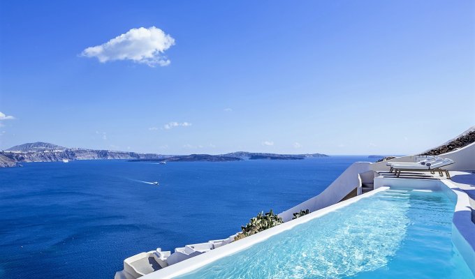 Greece Santorini Luxury Seaview Villa Vacation rentals with private pool