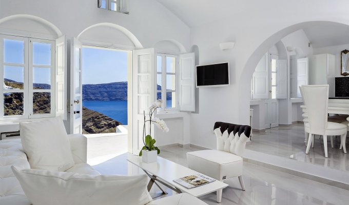 Greece Santorini Luxury Seaview Villa Vacation rentals with private pool