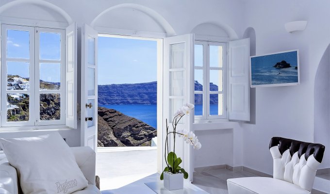 Greece Santorini Luxury Seaview Villa Vacation rentals with private pool