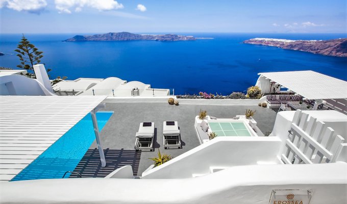 Greece Santorini Luxury Seaview Villa Vacation rentals with private pool