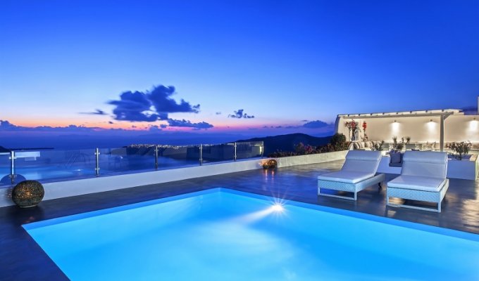 Greece Santorini Luxury Seaview Villa Vacation rentals with private pool