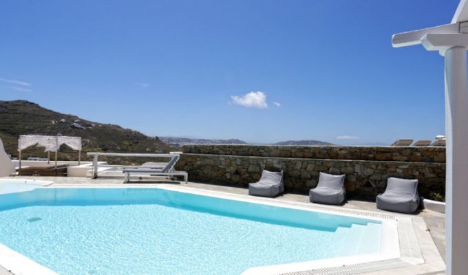 Greece Mykonos Seaview Luxury Villa Vacation rentals with private pool