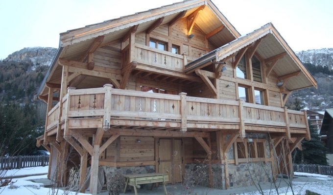 Serre Chevalier Luxury Chalet Rentals ski slopes indoor pool spa