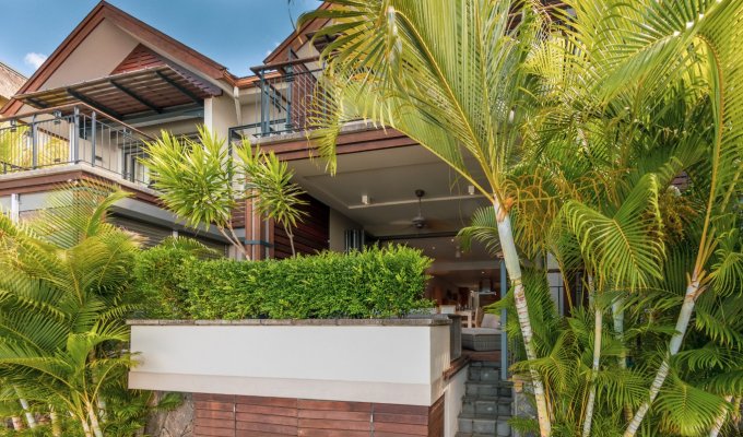 Mauritius Black River Balise Marina holiday rental pool and marina view