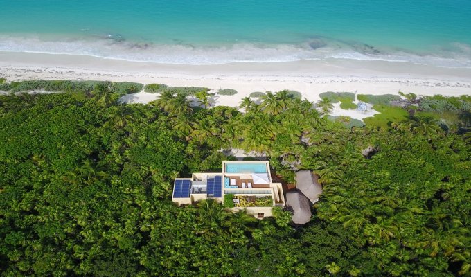 Mayan Riviera - Sian Kaan beachfront villa vacation rentals on the biosphere reserve with private pool and staff