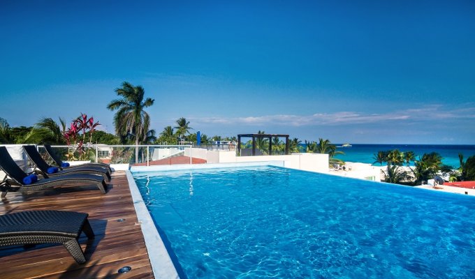 Mayan Riviera - Playa del Carmen Playacar seaview villa vacation rentals with private pool and staff
