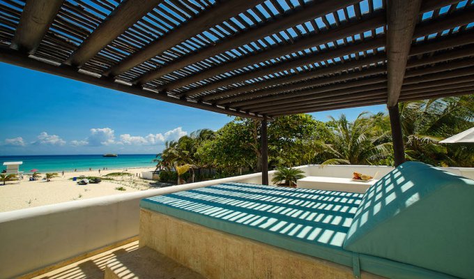 Mayan Riviera - Playa del Carmen Playacar beachfront villa vacation rentals with private pool and staff