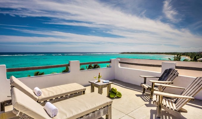 Yucatan - Mayan Riviera - Soliman Bay beachfront villa vacation rentals with private pool and staff