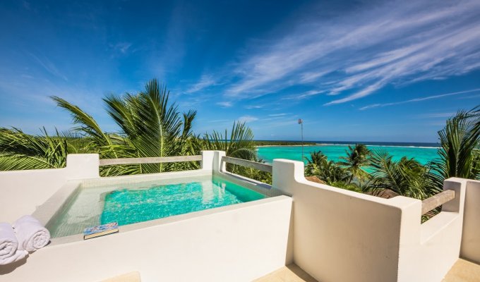 Yucatan - Mayan Riviera - Soliman Bay beachfront villa vacation rentals with private pool and staff