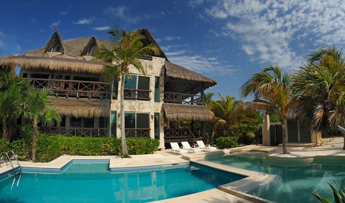 Yucatan - Mayan Riviera - Soliman Bay Luxury beachfront villa vacation rentals with private pool and staff