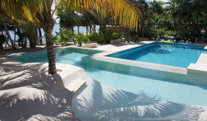 Yucatan - Mayan Riviera - Soliman Bay Luxury beachfront villa vacation rentals with private pool and staff