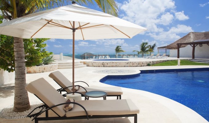 Yucatan - Mayan Riviera - Puerto Morelos Luxury beachfront villa vacation rentals with private pool and staff