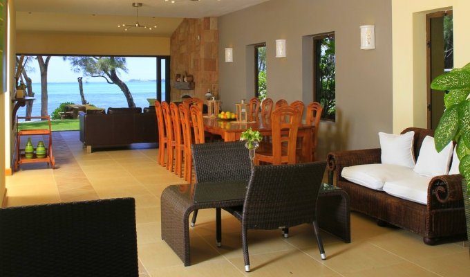 Beachfront Mauritius villa rentals in Poste Lafayette  Belle Mare with private pool 