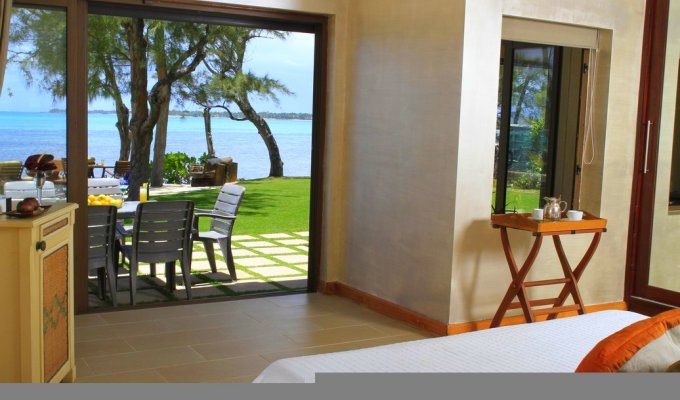 Beachfront Mauritius villa rentals in Poste Lafayette  Belle Mare with private pool 