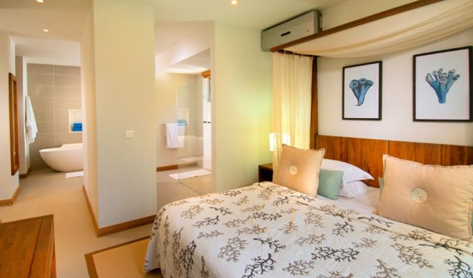 Mauritius Beachfront Apartment Rental in Pereybere with private pool and close to  Grand Bay