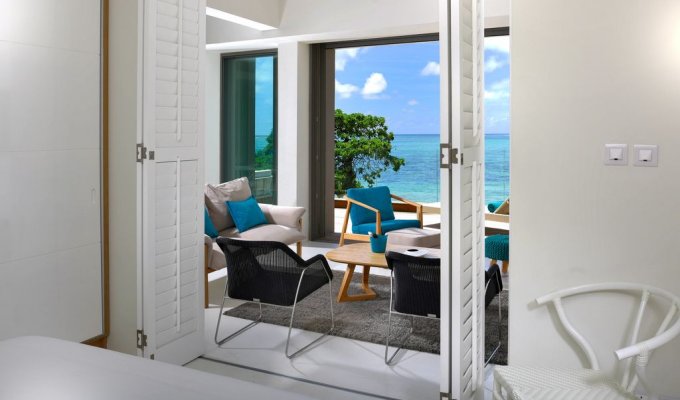 Mauritius Beachfront Apartment Rentals in Poste Lafayette with a splendid view of the ocean,East Coast