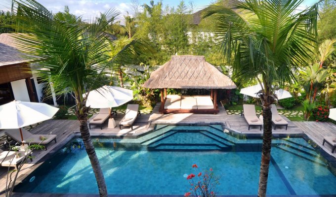 Seminyak Bali villa rental private pool close to the beach with staff  