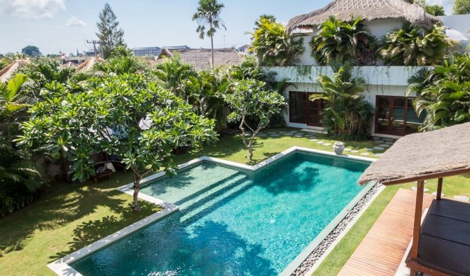 Seminyak Bali villa rental private pool from the beach with staff  