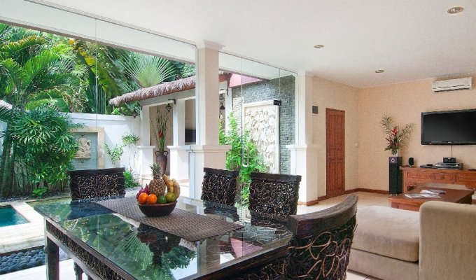 Seminyak Bali villa rental private pool close to the beach with staff  