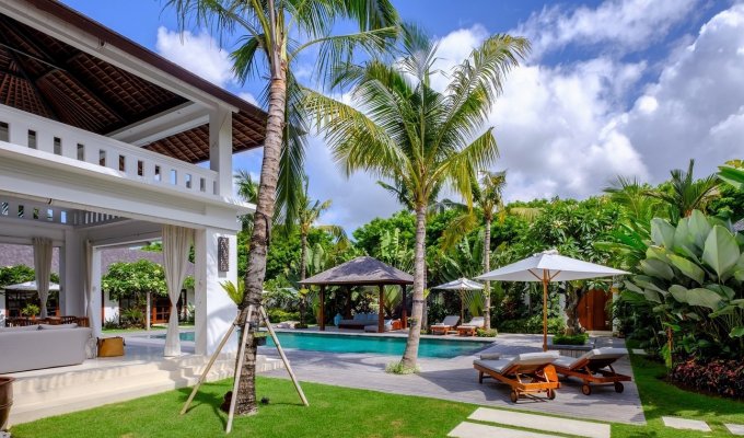 Seminyak Bali villa rental private pool from the beach with staff  