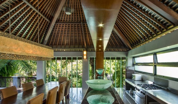 Seminyak Bali villa rental private pool from the beach with staff  