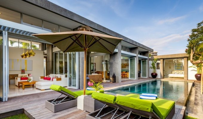 Seminyak Bali villa rental private pool from the beach with staff  