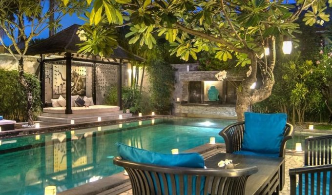 Seminyak Bali villa rental private pool from the beach with staff  