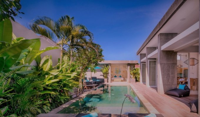 Seminyak Bali villa rental private pool from the beach with staff  