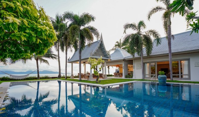 Thailand Beachfront Villa Vacation Rental Koh Samui SHA+ with private pool and Staff