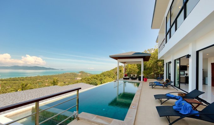 Thailand Seaview Villa Vacation Rentals in Koh Samui with private pool and Staff