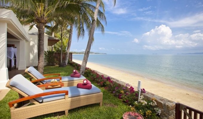 Thailand beachfront Villa Vacation Rentals in Koh Samui with private pool and Staff