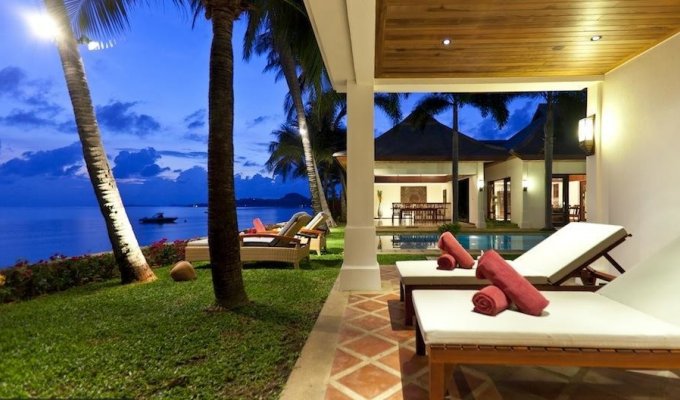 Thailand beachfront Villa Vacation Rentals in Koh Samui with private pool and Staff