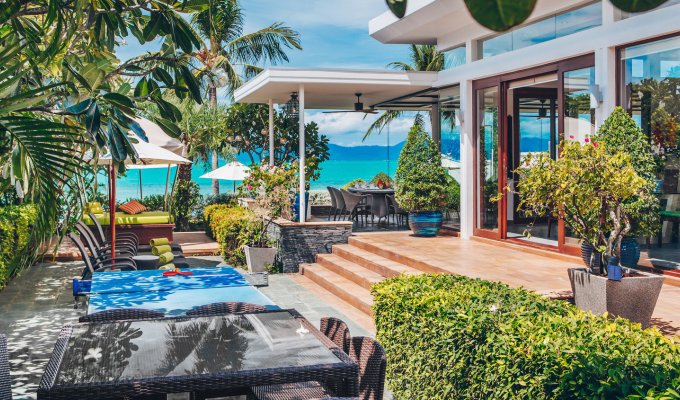 Koh Samui Beachfront Villa Rental Bang Po Beach Pool Chef Staff