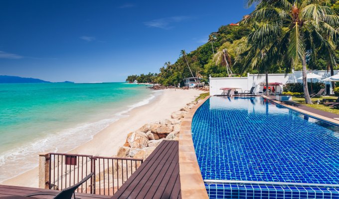 Thailand Beachfront Villa Vacation Rental Koh Samui SHA Plus+ with private pool and Staff