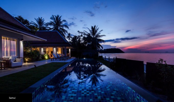 Thailand Beachfront Villa Vacation Rentals in Koh Samui with private pool and Staff