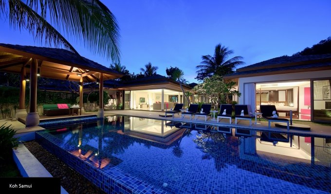 Thailand beachfront Villa Vacation Rentals in Koh Samui with private pool and Staff