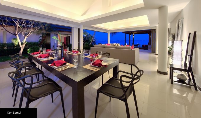 Thailand beachfront Villa Vacation Rentals in Koh Samui with private pool and Staff