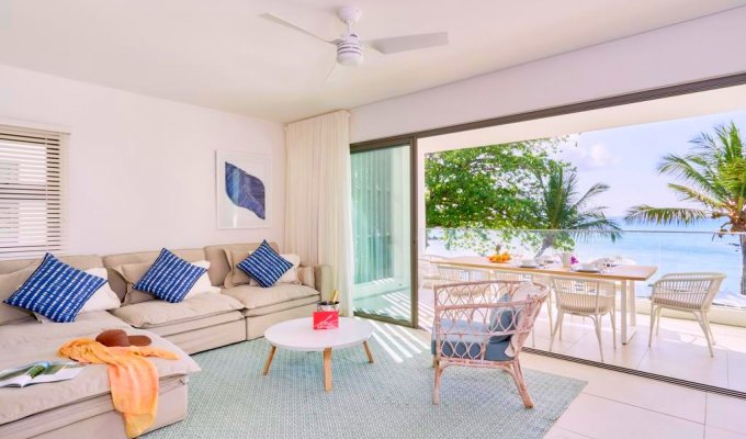 Mauritius beachfront Apartment rentals in Trou aux Biches