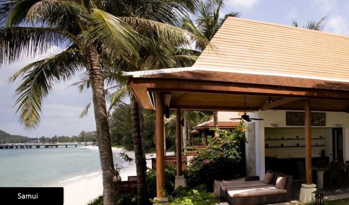 Thailande Beachfront Villa Vacation Rentals in Koh Samui with pool & staff