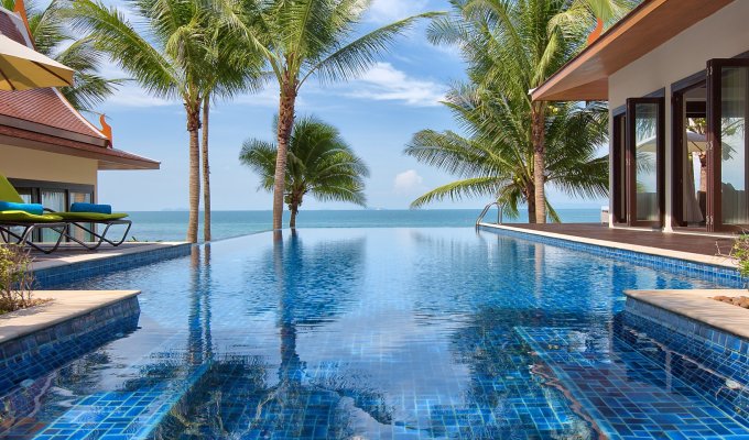 Thailande Beachfront Villa Vacation Rentals in Koh Samui with pool & staff