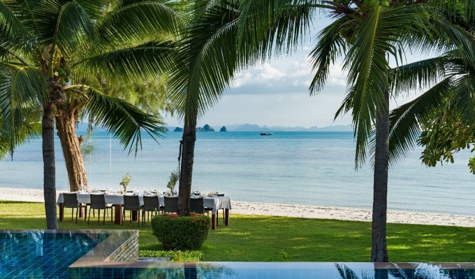 Thailand Beachfront Villa Vacation Rentals Koh Samui SHA Plus+ with private pool and Staff