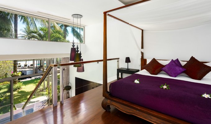 Thailand Beachfront Villa Vacation Rentals Koh Samui SHA Plus+ with private pool and Staff