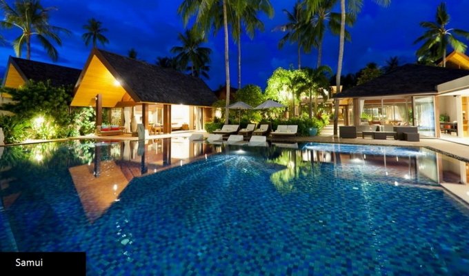 Thailand Beachfront Villa Vacation Rentals in Koh Samui with private pool and Staff