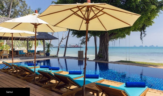 Thailand Beachfront Villa Vacation Rentals in Koh Samui with private pool and Staff