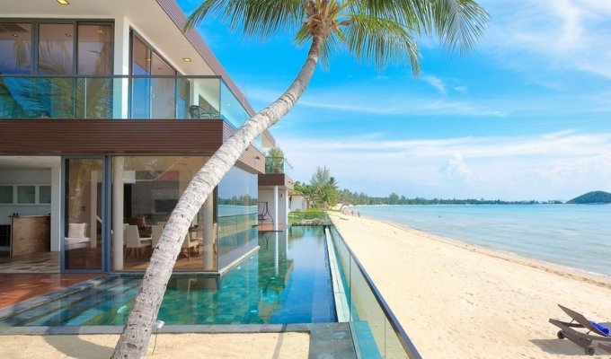 Thailand Beachfront Villa Vacation Rentals in Koh Samui with private pool and Staff