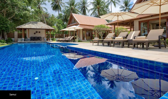 Thailand Beachfront Villa Vacation Rentals in Koh Samui with private pool and Staff