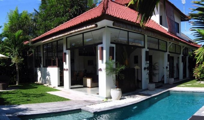 Seminyak Bali villa rental private pool from the beach with staff  