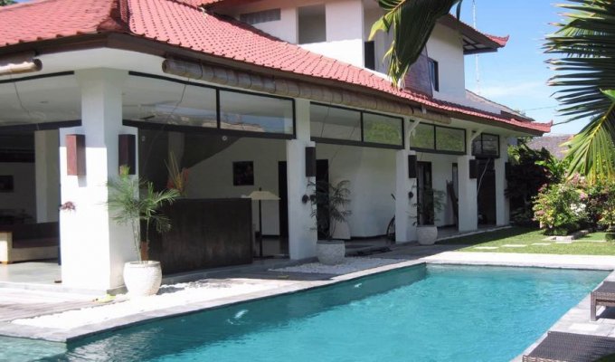 Seminyak Bali villa rental private pool from the beach with staff  