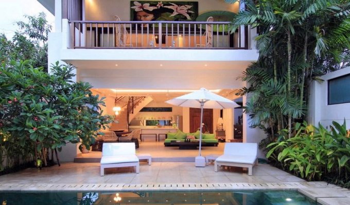 Seminyak Bali villa rental private pool from the beach with staff  